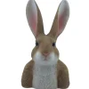 Dekofigur Hasenbüste 34,5 x 20 x 15 cm braun weiß