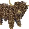 Dekofigur Highland Cattle 30 cm bunt