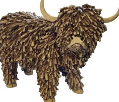 Dekofigur Highland Cattle 30 cm bunt