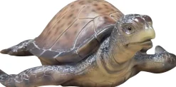 Dekofigur Wasserschildkröte 12 x 35 x 28 braun
