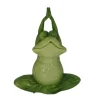 Dekofigur Yoga Frosch 32,5 x 26,5 cm grün