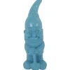 Dekofigur Zwerg mit Spaten 17,5 x 6 cm blau