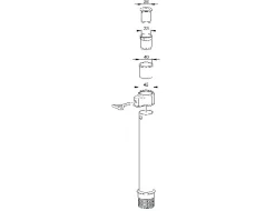 Delschen Abschlussring mit 3-fach Adapter
