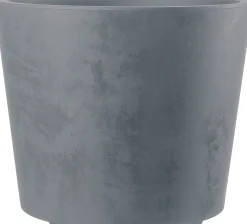 Deroma Pflanztopf Millennium Kunststoff 59 cm aschgrau mit Ablauflöchern