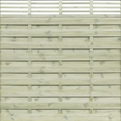 Dichtzaun mit Ornament 180 x 180 cm, kesseldruckimprägniert