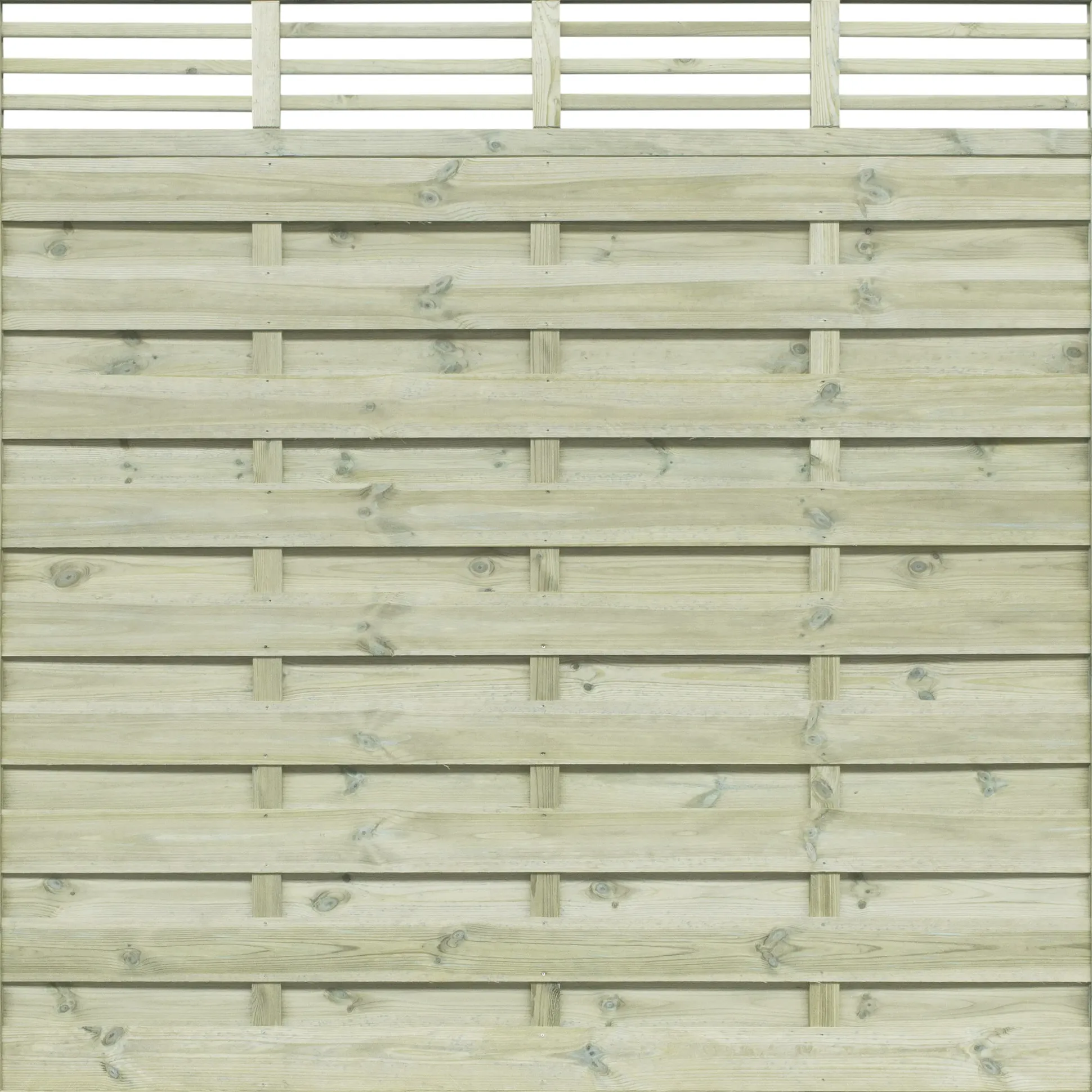 Dichtzaun mit Ornament 180 x 180 cm, kesseldruckimprägniert