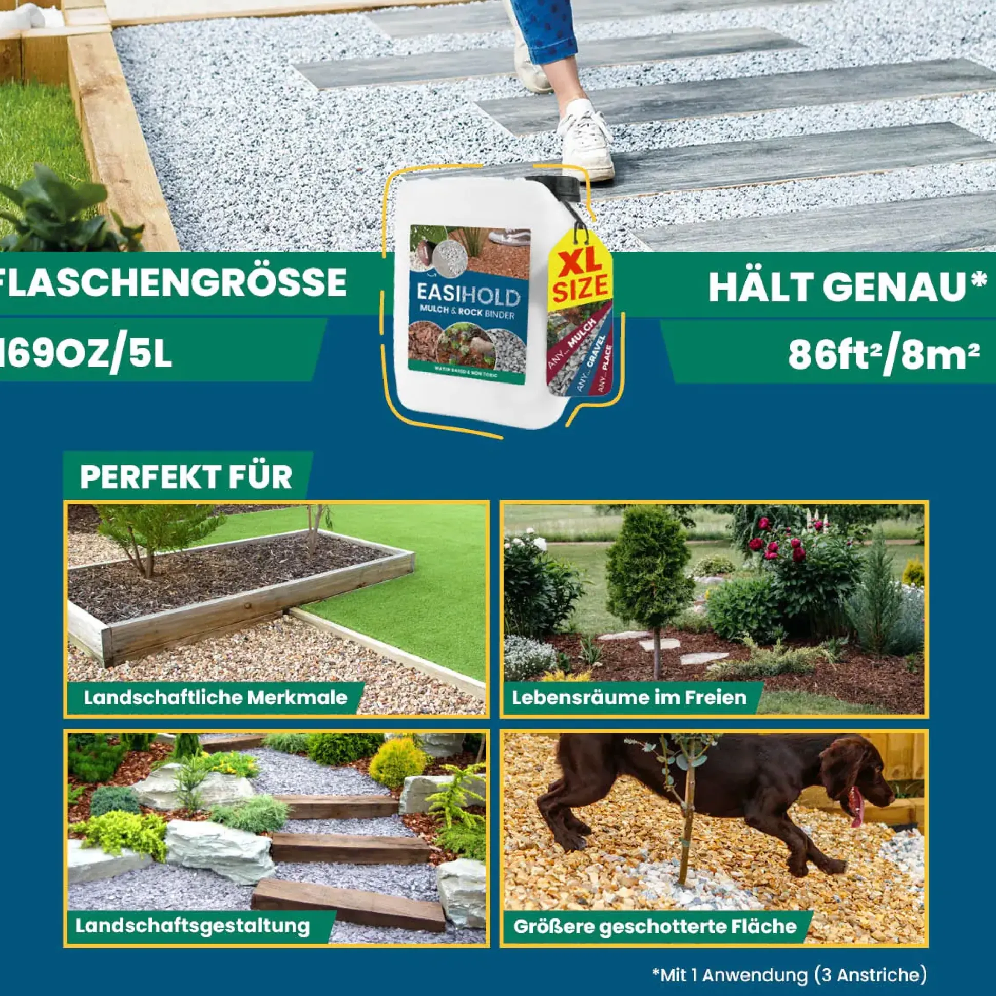 EasiHold Mulch & Steinbinder 5 l