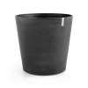 Ecopots Pflanztopf Amsterdam Ø 60 x 56 cm dunkelgrau mit Rädern