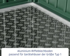 EcoStar Aluminium-Riffelblechboden Trend&Elegant Typ 1