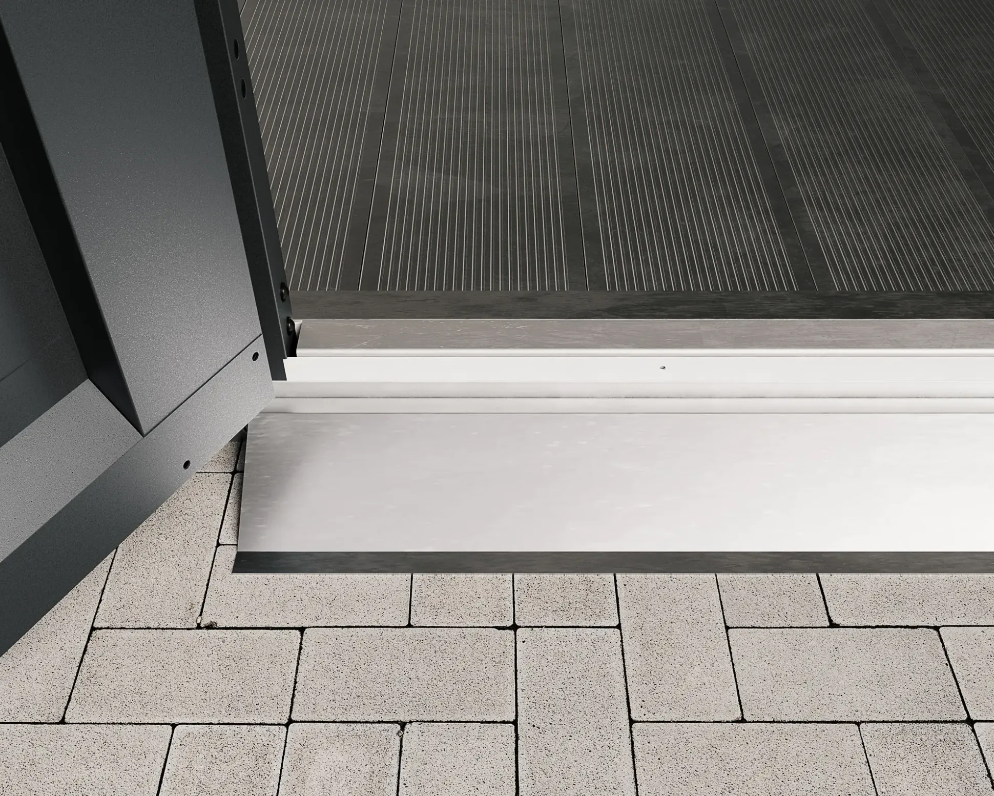 EcoStar Bodenschwellenrampe innen & außen für 1-flg. Tür