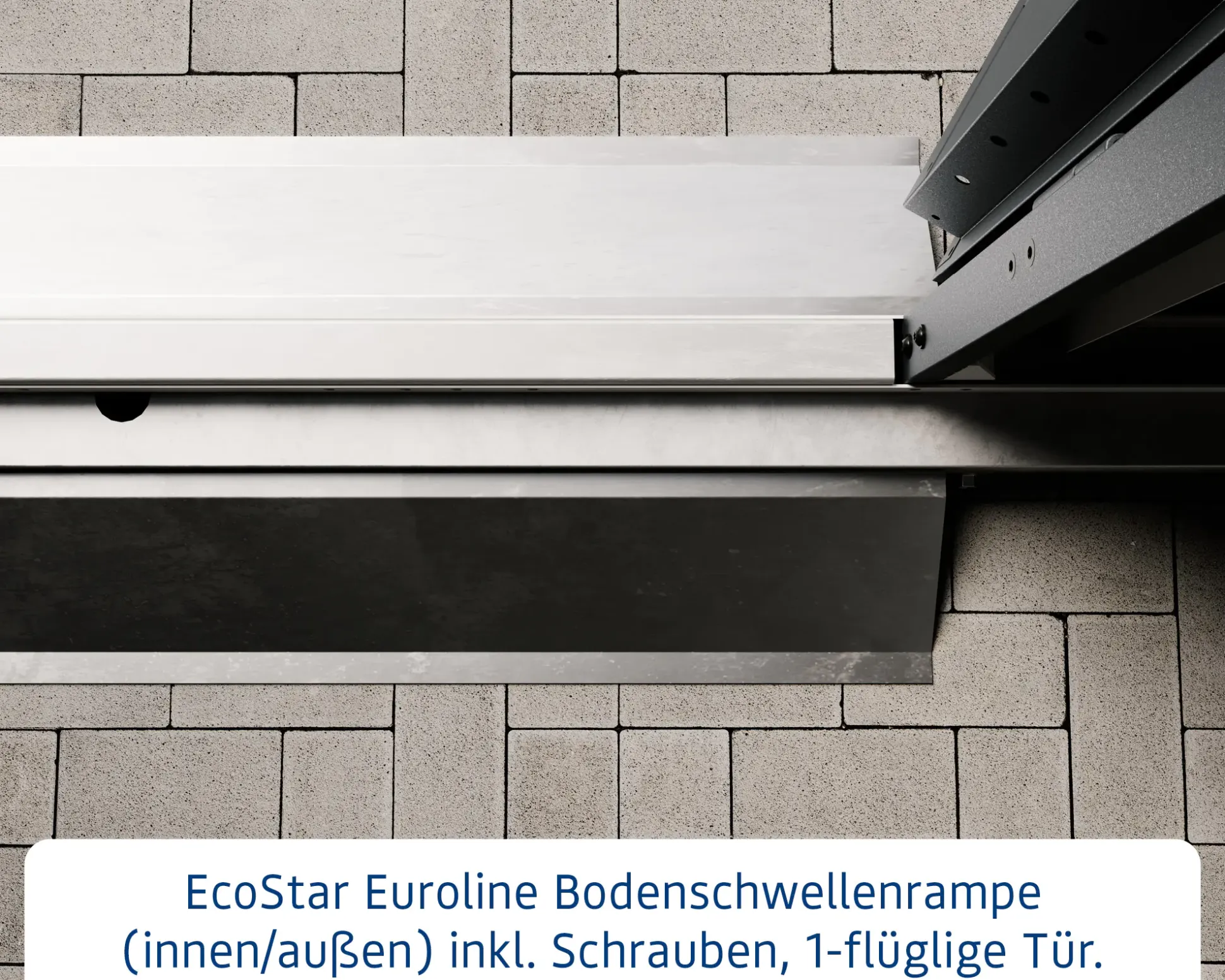 EcoStar Bodenschwellenrampe innen & außen für 1-flg. Tür