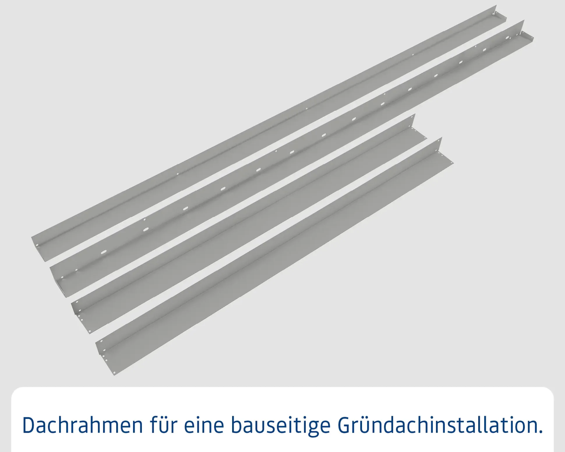 EcoStar Dachrahmen für Gründach Pultdach Typ 1 grau