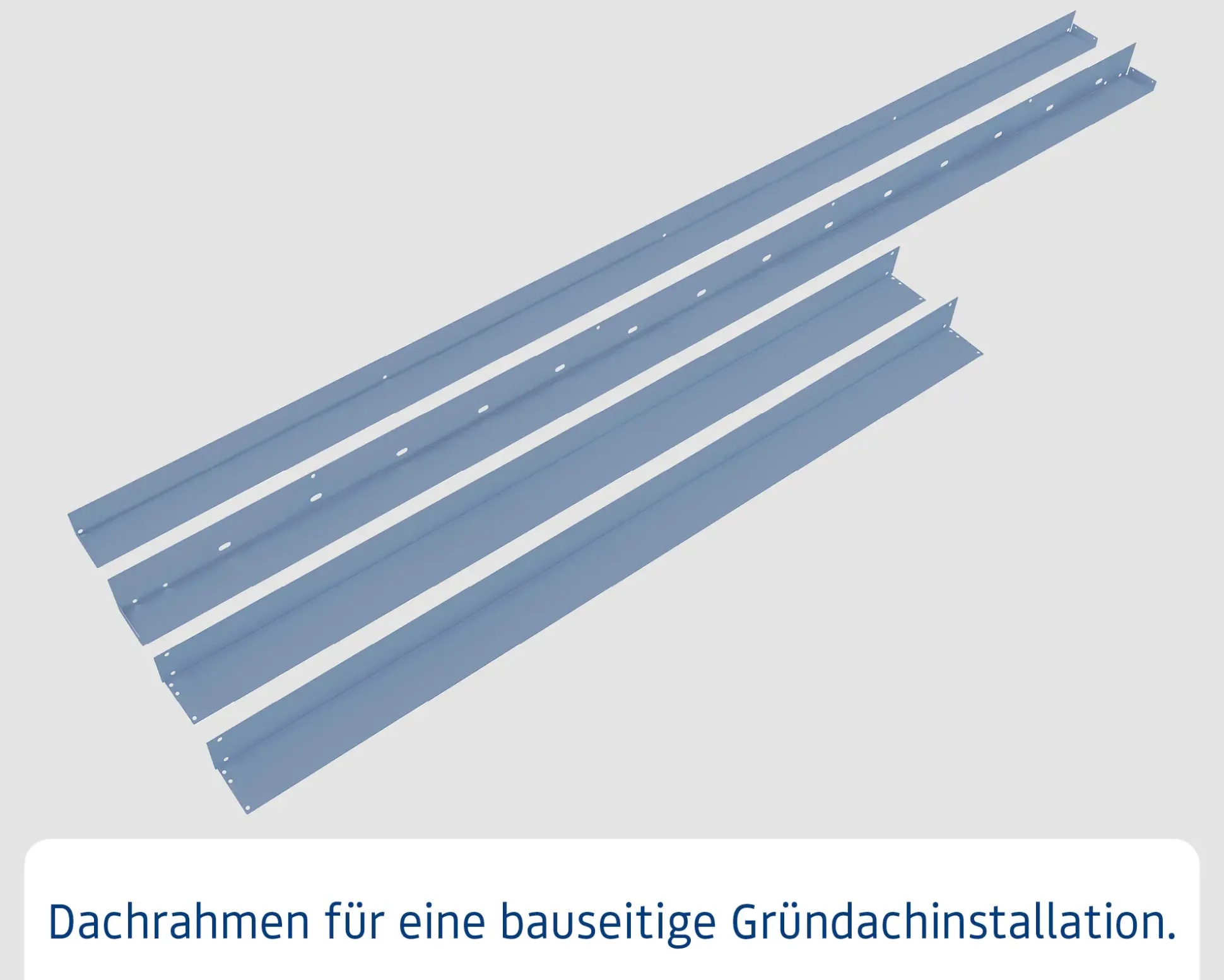 EcoStar Dachrahmen für Gründach Pultdach Typ 3 blau