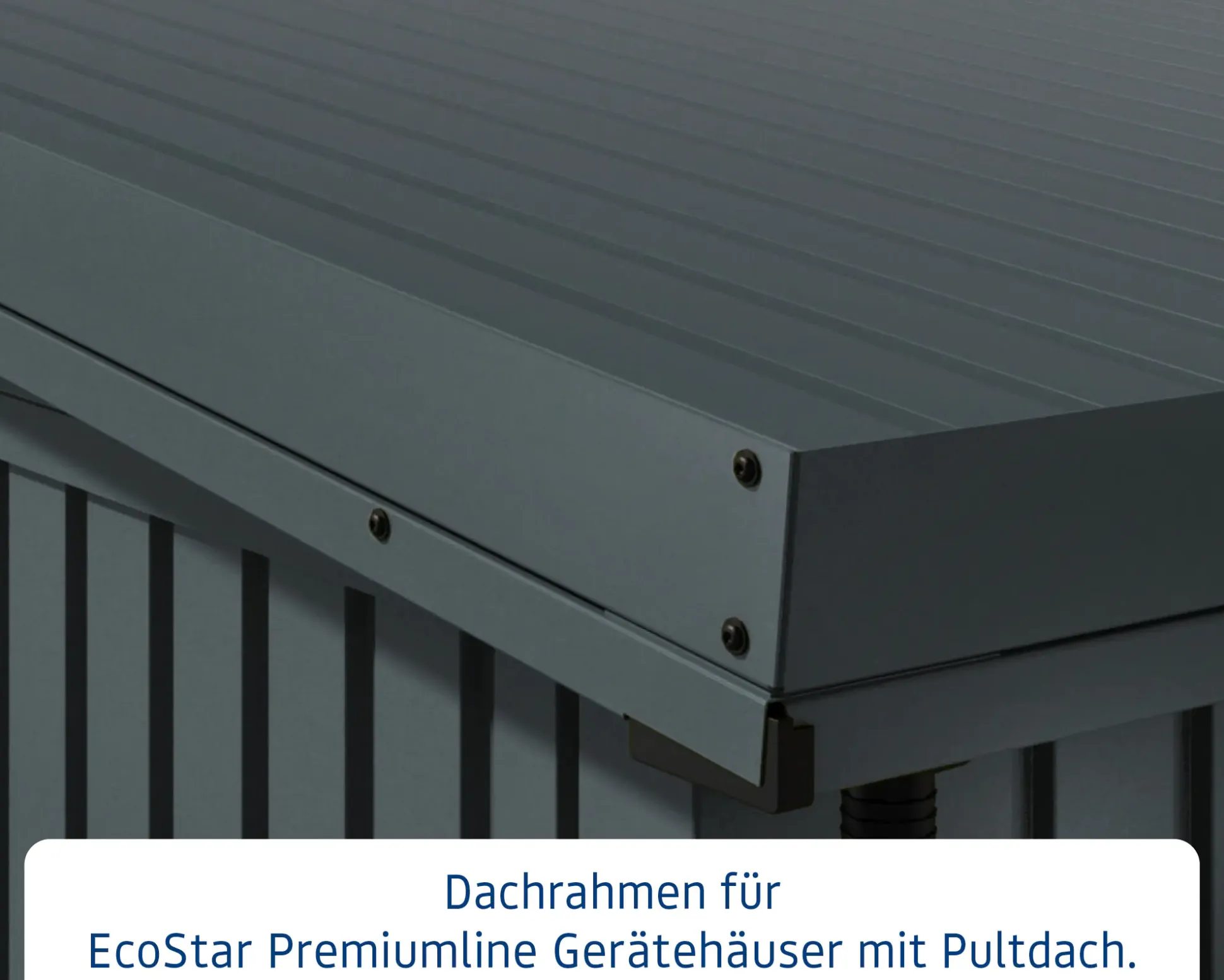 EcoStar Dachrahmen für Gründach Pultdach Typ 1 anthrazit
