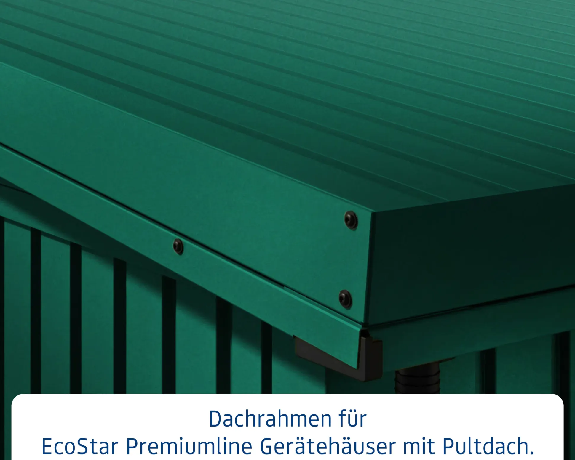 EcoStar Dachrahmen für Gründach Pultdach Typ 1 grün