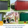 EcoStar Dachrahmen für Gründach Pultdach Typ 2 grün
