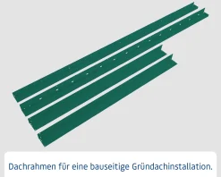 EcoStar Dachrahmen für Gründach Pultdach Typ 2 grün