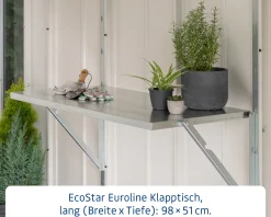 EcoStar Euroline Klapptisch 99 x 52 cm