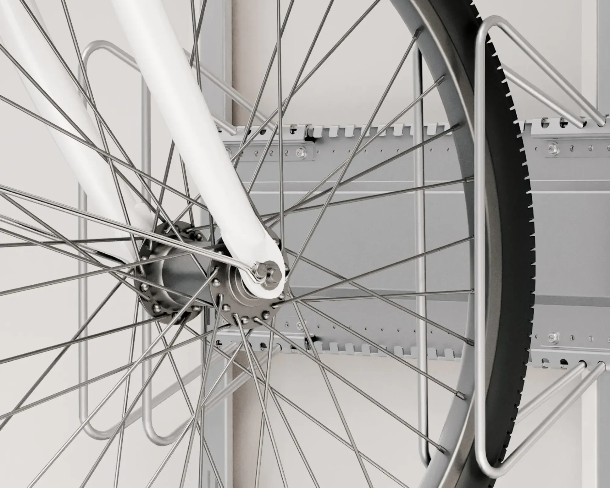 EcoStar Fahrradhalter 480 für Gerätehaus waagerecht