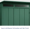 EcoStar Gerätehaus Elegant-P Typ 1 moosgrün 247,9 x 153 x 228,6 cm