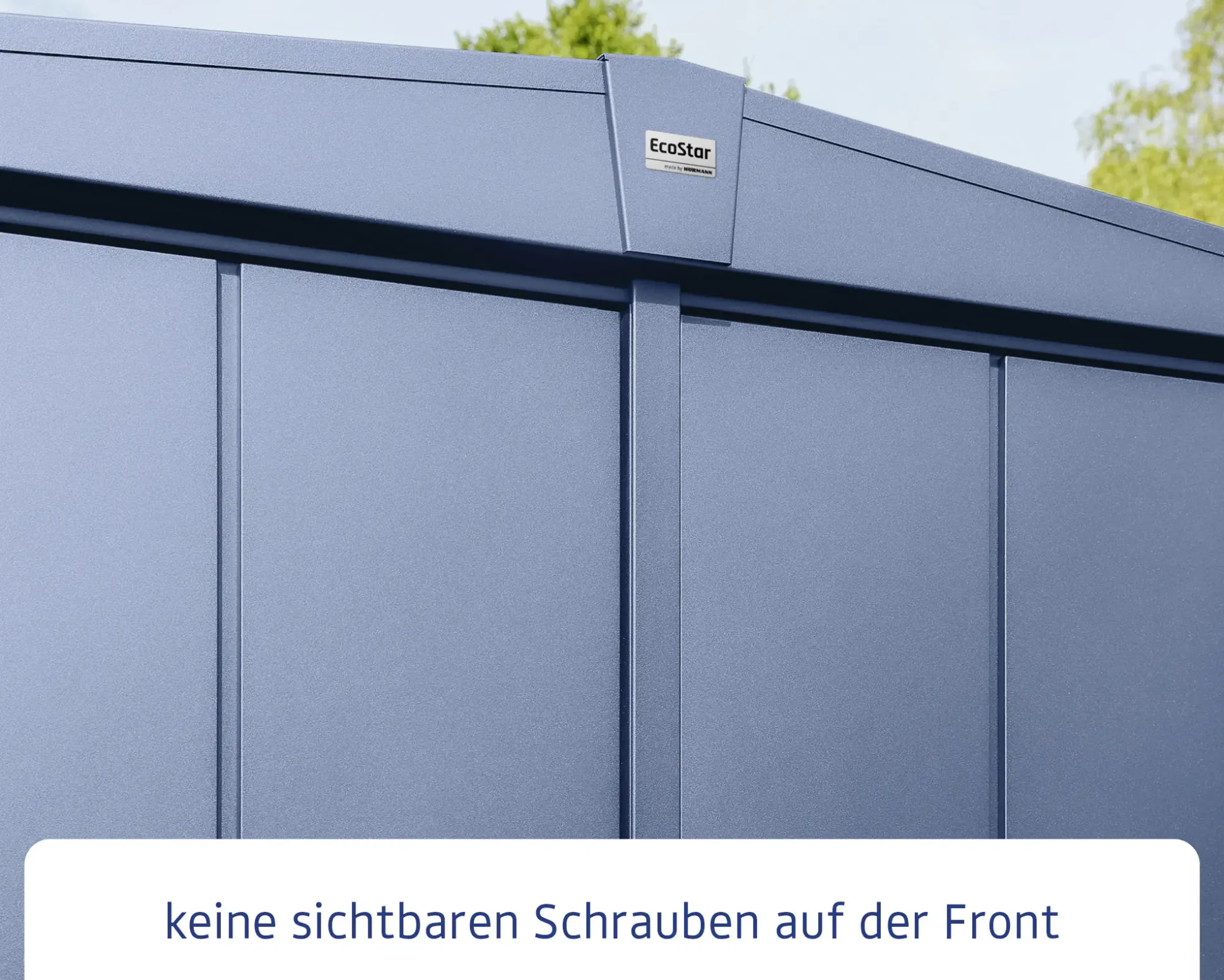EcoStar Gerätehaus Elegant-S Typ 1 taubenblau
