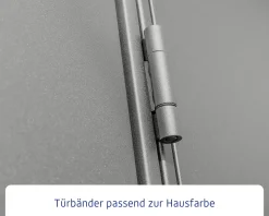 EcoStar Gerätehaus Elegant-P Typ 2 graualuminium 247,9 x 283,4 x 232,3 cm