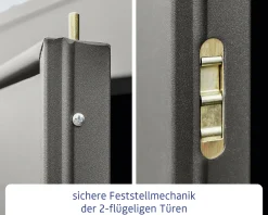 EcoStar Gerätehaus Elegant-S Typ 3 graualuminium 323,6 x 247,7 x 219,4 cm