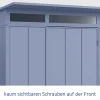 EcoStar Gerätehaus Elegant-P Typ 3 taubenblau 312,7 x 283,4 x 232,3 cm