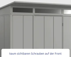 EcoStar Gerätehaus Elegant-P Typ 3 graualuminium 312,7 x 283,4 x 232,3 cm