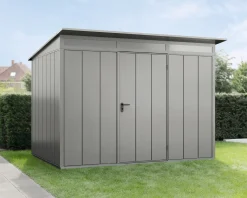 EcoStar Gerätehaus Elegant-P Typ 3 graualuminium 312,7 x 283,4 x 232,3 cm