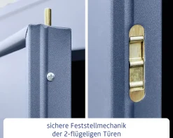 EcoStar Gerätehaus Elegant-S Typ 3 taubenblau 1 flg 323,6 x 247,7 cm