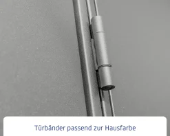 EcoStar Gerätehaus Elegant-P Typ 1 graualuminium 247,9 x 153 x 228,6 cm