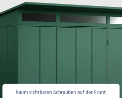 EcoStar Gerätehaus Elegant-P Typ 2 moosgrün 247,9 x 283,4 x 232,3 cm