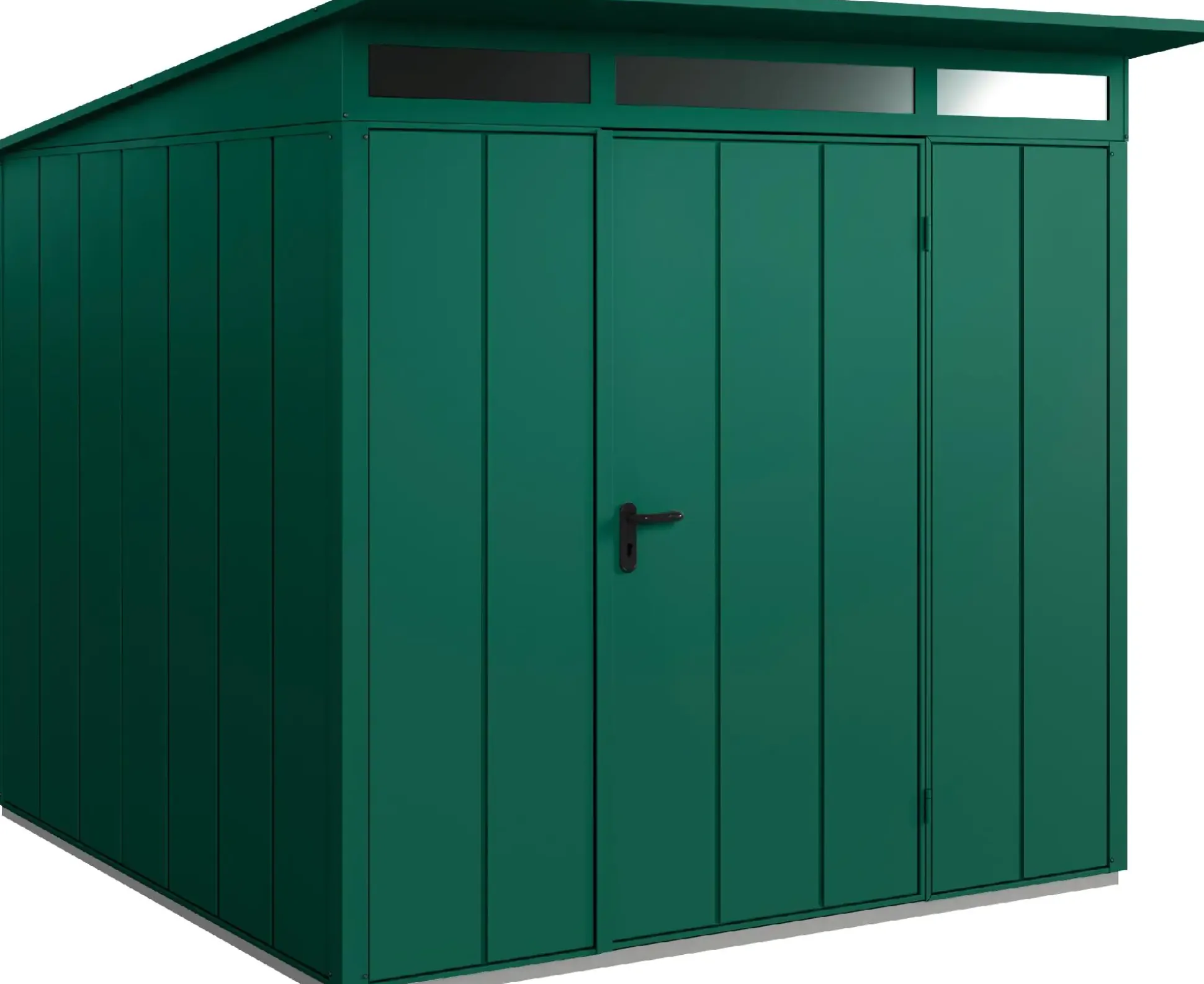 EcoStar Gerätehaus Elegant-P Typ 2 moosgrün 247,9 x 283,4 x 232,3 cm