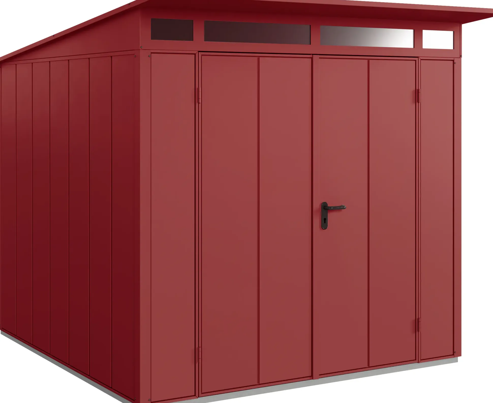 EcoStar Gerätehaus Elegant-P Typ 2 purpurrot 247,9 x 283,4 x 232,3 cm