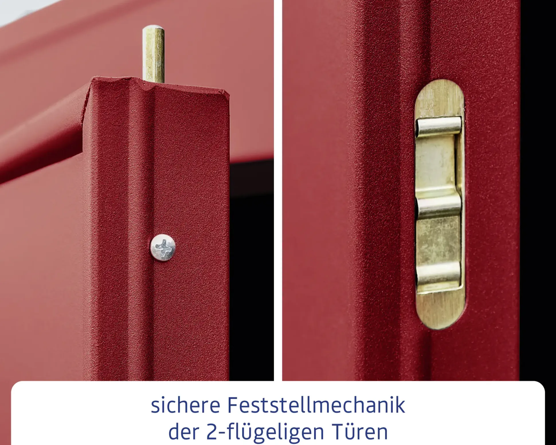 EcoStar Gerätehaus Elegant-S Typ 3 purpurrot 1 flg 323,6 x 247,7 x 219,4 cm