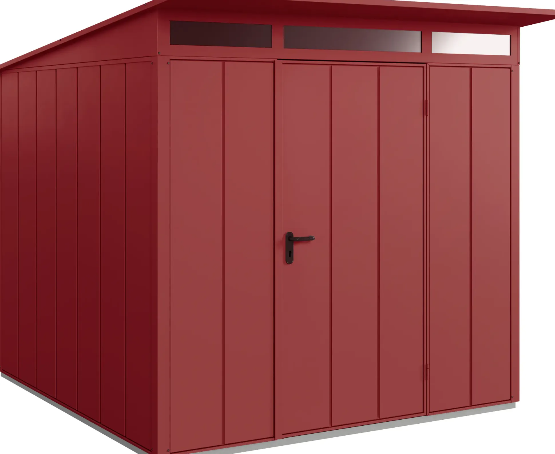 EcoStar Gerätehaus Elegant-P Typ 2 purpurrot 247,9 x 283,4 x 232,3 cm