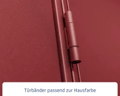 EcoStar Gerätehaus Elegant-P Typ 2 purpurrot 247,9 x 283,4 x 232,3 cm