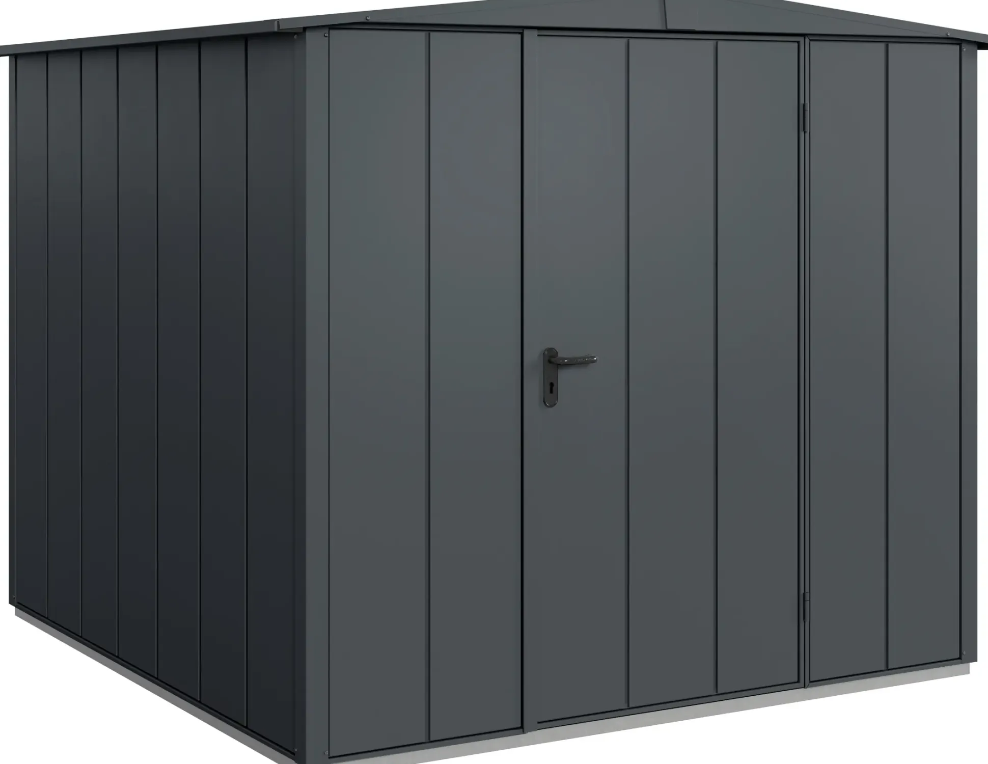 EcoStar Gerätehaus Elegant-S Typ 2 anthrazitgrau 1 flg 258,8 x 247,7 cm