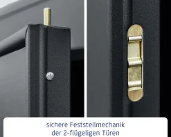 EcoStar Gerätehaus Elegant-P Typ 3 anthrazitgrau 312,7 x 283,4 x 232,3 cm