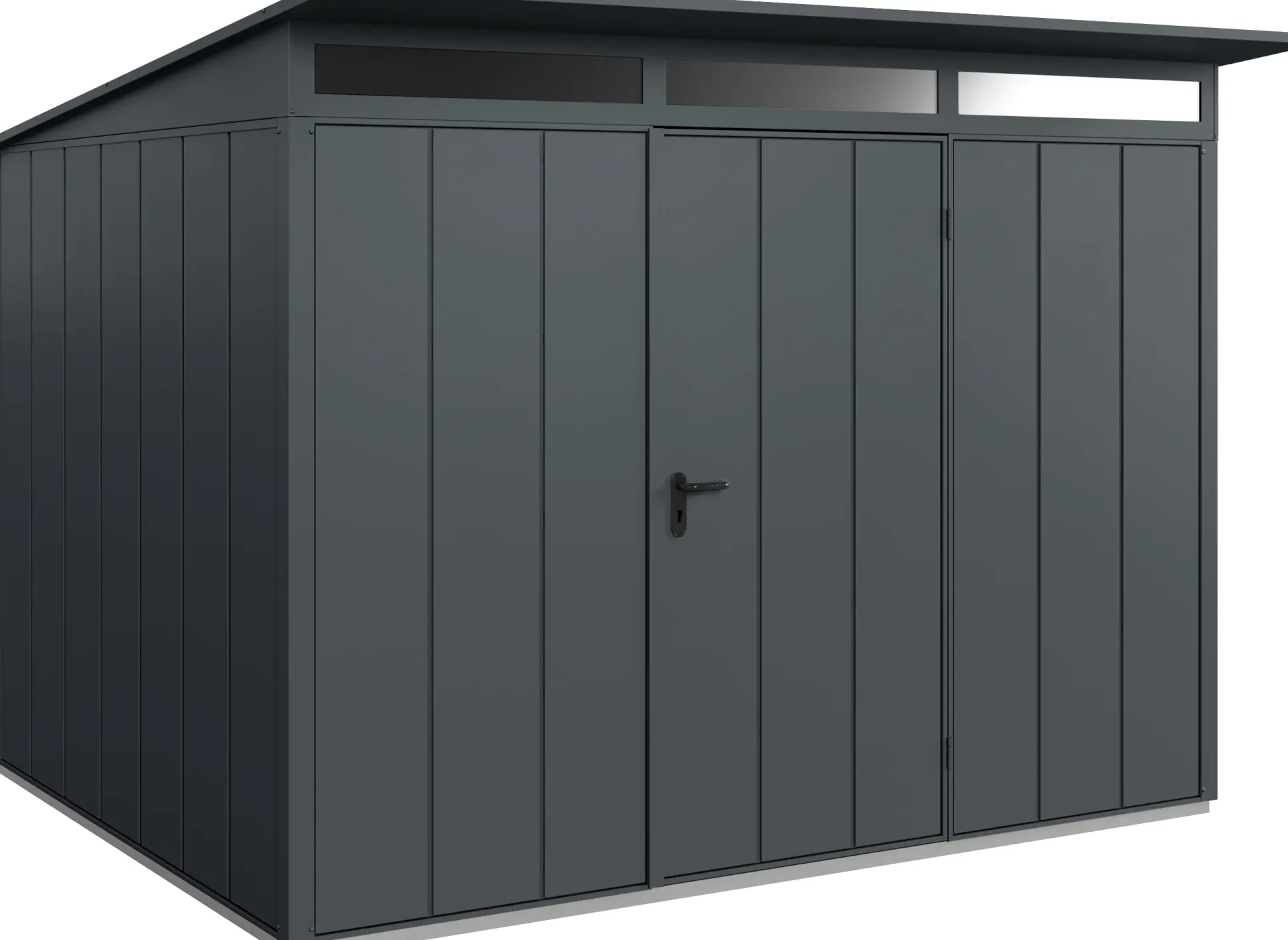 EcoStar Gerätehaus Elegant-P Typ 3 anthrazitgrau 312,7 x 283,4 x 232,3 cm