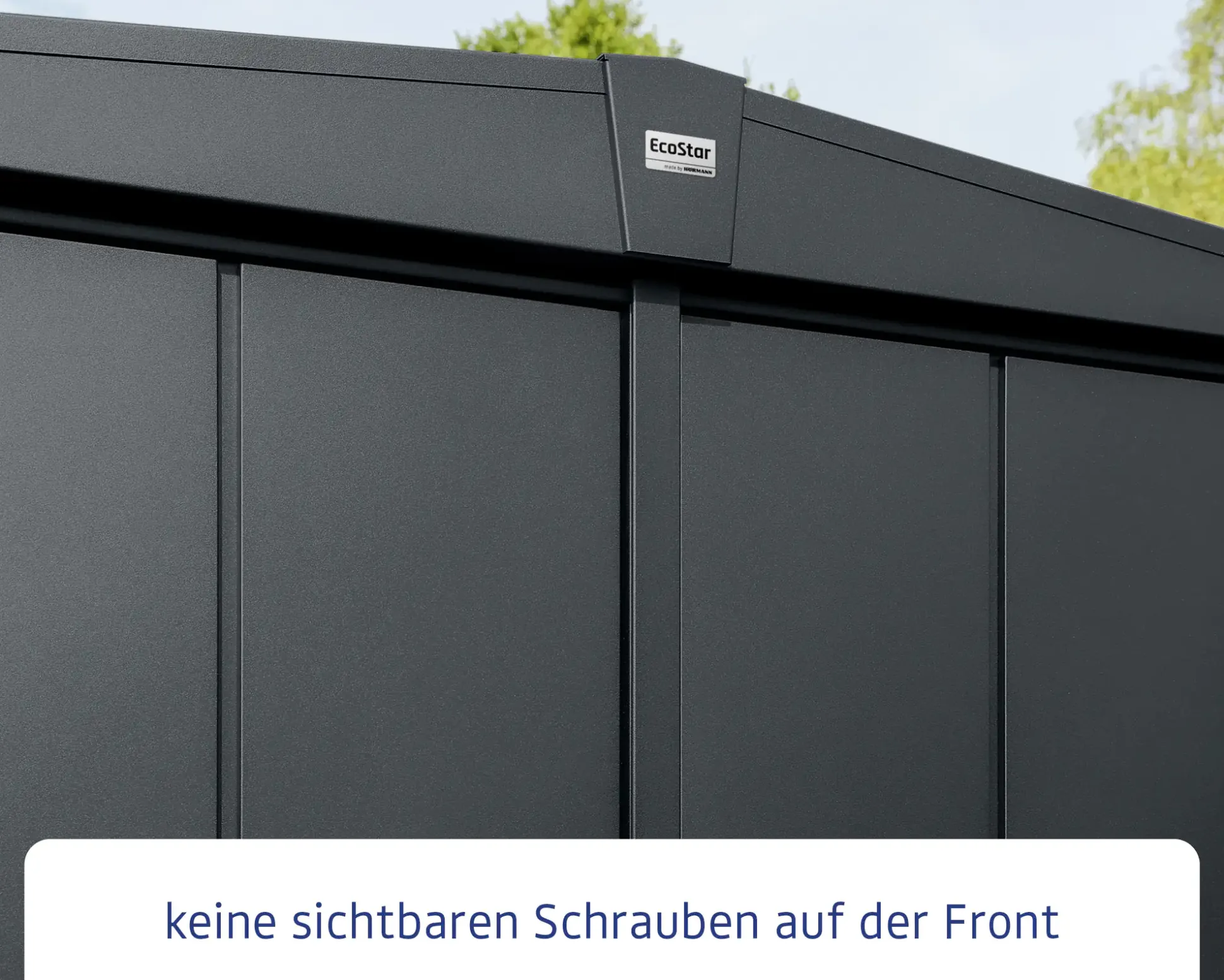 EcoStar Gerätehaus Elegant-S Typ 2 258,8 x 247,7 x 216 cm anthrazitgrau