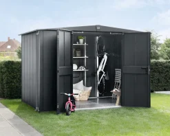 EcoStar Gerätehaus Elegant-S Typ 3 anthrazitgrau 2 flg 323,6 x 247,7 cm