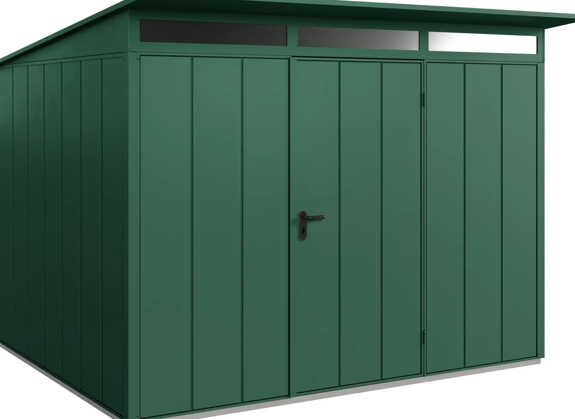 EcoStar Gerätehaus Elegant-P Typ 3 moosgrün 312,7 x 283,4 x 232,3 cm