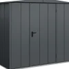 EcoStar Gerätehaus Elegant-S Typ 1 anthrazitgrau 1 flg 258,8 x 121,3 cm