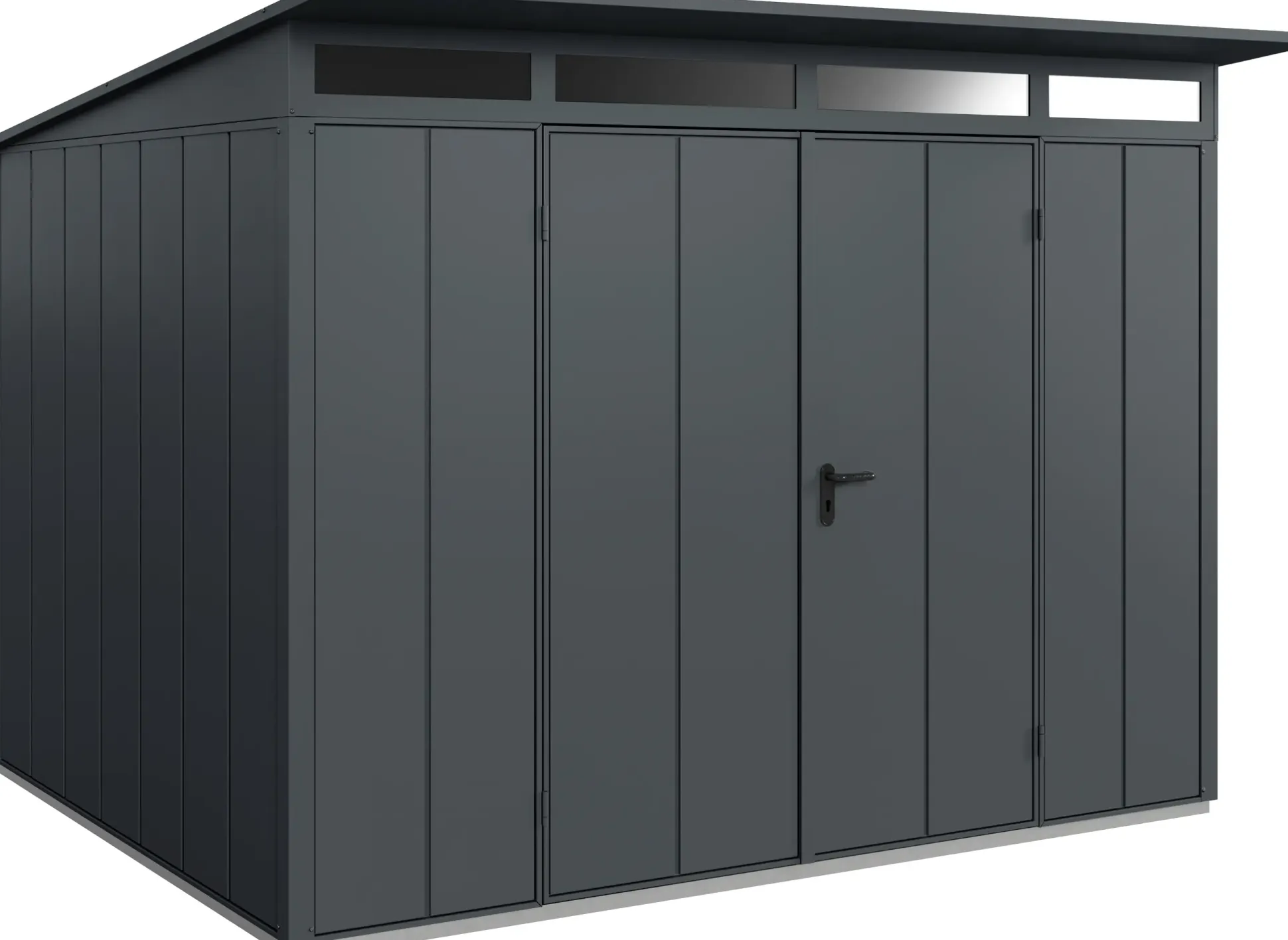 EcoStar Gerätehaus Elegant-P Typ 3 312,7 x 283,4 x 232,3 cm anthrazitgrau