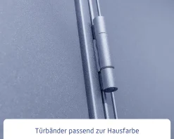 EcoStar Gerätehaus Elegant-P Typ 3 taubenblau 312,7 x 283,4 x 232,3 cm