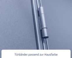 EcoStar Gerätehaus Elegant-S Typ 3 323,6 x 247,7 x 219,4 cm taubenblau