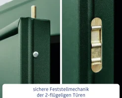 EcoStar Gerätehaus Elegant-P Typ 3 moosgrün 312,7 x 283,4 x 232,3 cm