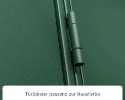 EcoStar Gerätehaus Elegant-P Typ 3 moosgrün 312,7 x 283,4 x 232,3 cm